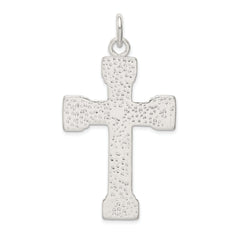 Sterling Silver 925 Latin Crucifix Pendant with Polished Anti-Tarnish Finish