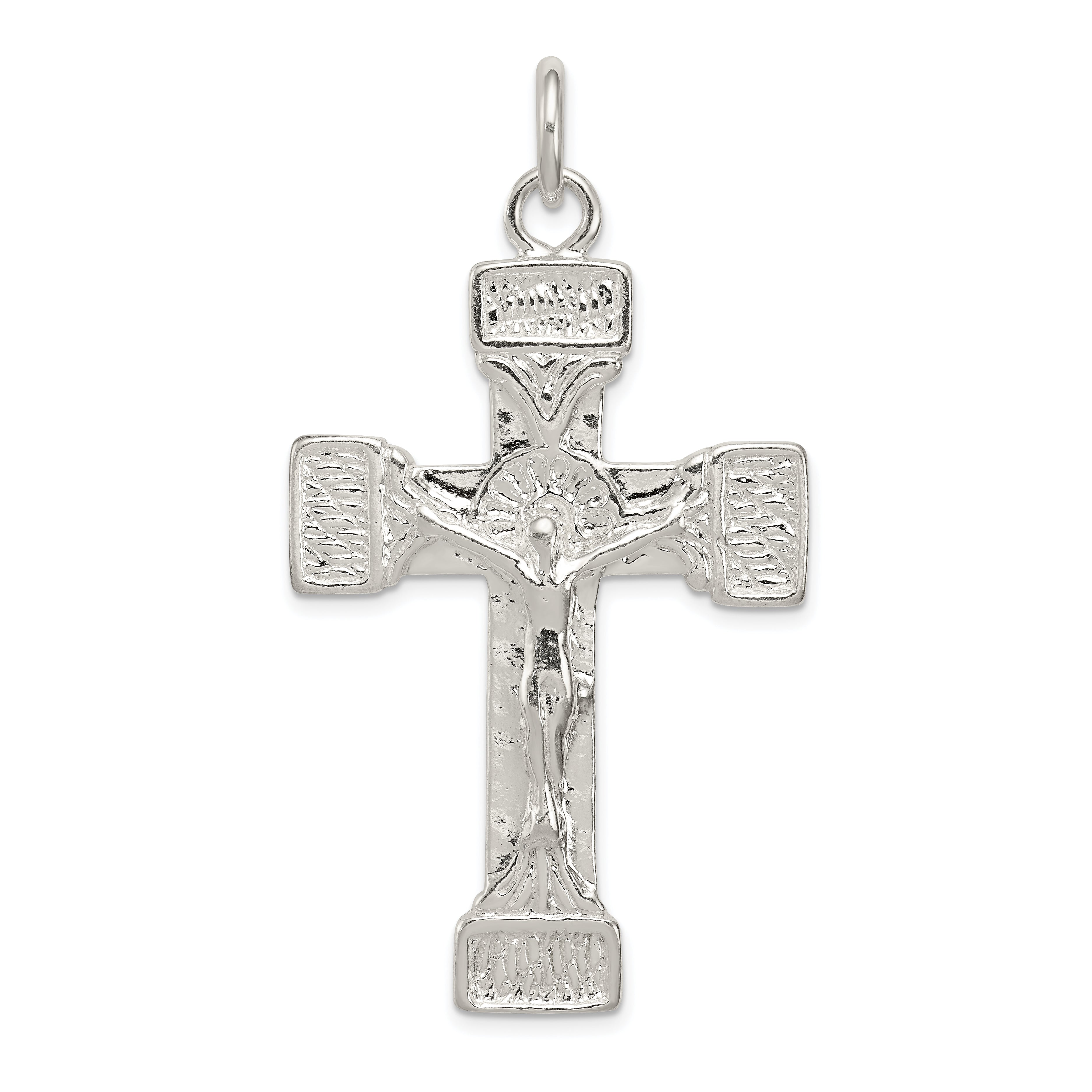 Sterling Silver Latin Crucifix Pendant