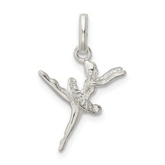 Sterling Silver 925 Ballerina Charm with 3D Detailing and Anti-Tarnish Finish