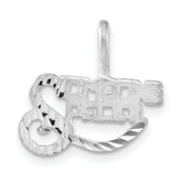 Sterling Silver Brushed & Diamond-cut Someone Special Charm