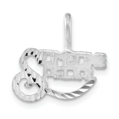 Sterling Silver Brushed & Diamond-cut Someone Special Charm