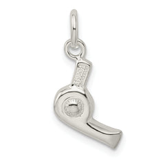 Sterling Silver 925 Hair Dryer Charm Polished 3D Design, Anti-Tarnish Finish