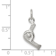 Sterling Silver 925 Hair Dryer Charm Polished 3D Design, Anti-Tarnish Finish