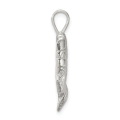 Sterling Silver 925 Nefertiti Charm with Polished Anti-Tarnish Finish