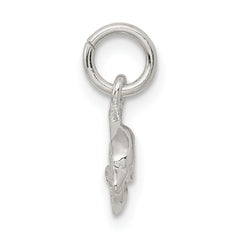 Sterling Silver 925 Dolphin Charm with Polished Anti-Tarnish Finish for Children