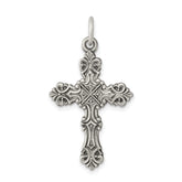 Sterling Silver Antiqued Cross Pendant