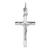 Sterling Silver Rhodium-plated INRI Crucifix Pendant