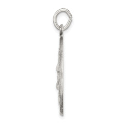 Sterling Silver 925 Ecce Homo Antiqued Medal Pendant Solid Vintage-Inspired Charm