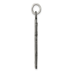 Sterling Silver Antiqued 4-Way Medal Pendant with Solid Die Struck Design