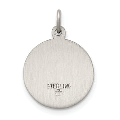 Sterling Silver 925 Our Lady of Guadalupe Antiqued Medal Vintage-Inspired Pendant