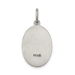 Sterling Silver 925 Our Lady of Guadalupe Antiqued Medal Charm