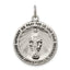Miraculous Medal Pendant in Sterling Silver, 29mm Antiqued - Sophia Jewelers