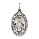 Sterling Silver Antiqued Miraculous Medal