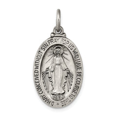 Sterling Silver Antiqued Miraculous Medal