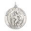 Sterling Silver Antiqued St. Christopher Medal