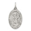 Sterling Silver Antiqued St. Christopher Basketball Medal
