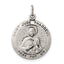 Saint Jude Thaddeus Medal in Sterling Silver, 18x21mm Antiqued - Sophia Jewelers