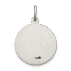 Sophia Jewelers Sterling Silver 925 Men's Antiqued Guardian Angel Pendant