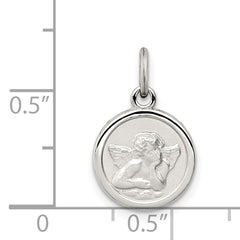 Sophia Jewelers Sterling Silver Angel Charm with Rhodium Polished Finish