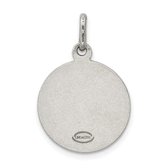 Sterling Silver 925 Antiqued Angel Charm Elegant Vintage Style