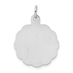 Sterling Silver Rhodium-Plated Communion Charm for Children Polished Finish