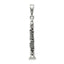 Sterling Silver Antiqued Clarinet Charm