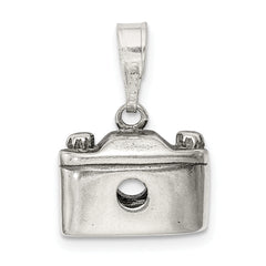 Sterling Silver 3D Antiqued Camera Charm Elegant Vintage Inspired