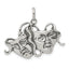 Comedy & Tragedy Theatrical Masks Charm in Sterling Silver, 21mm - Sophia Jewelers