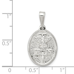 Sterling Silver 925 RN Charm with Polished Anti-Tarnish Finish
