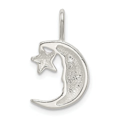 Sophia Jewelers 925 Sterling Silver Moon and Star Charm with Anti-Tarnish Finish
