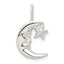 Sterling Silver Moon w/Star Charm
