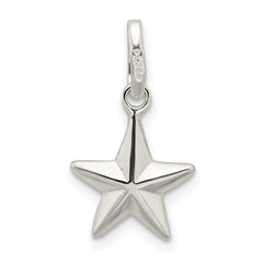 Sophia Jewelers 925 Sterling Silver Star Charm with Anti-Tarnish Solid Design