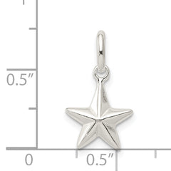 Sophia Jewelers 925 Sterling Silver Star Charm with Anti-Tarnish Solid Design