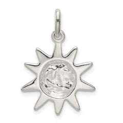 Sterling Silver 925 Sun Charm with Anti-Tarnish Elegant Design