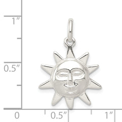 Sterling Silver 925 Sun Charm with Anti-Tarnish Elegant Design