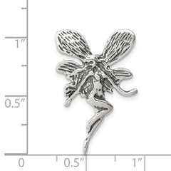 Sophia Jewelers Sterling Silver Antiqued Fairy Pendant Vintage-Inspired Charm