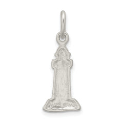 Sophia Jewelers Polished Sterling Silver Lighthouse Charm with Anti-Tarnish Finish