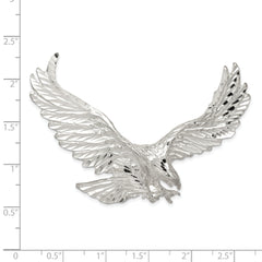 Sophia Jewelers Sterling Silver Eagle Pendant with Anti-Tarnish Coating