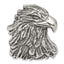 Sterling Silver Antiqued Eagle Head Pendant