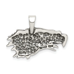 Sterling Silver 925 Men's Eagle Pendant with Anti-Tarnish Finish