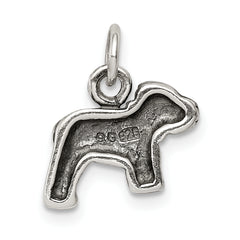 Sterling Silver 925 Dog Charm Casted Solid Elegant Design by Sophia Jewelers