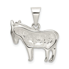 Sophia Jewelers Sterling Silver Donkey Pendant Polished Anti-Tarnish Elegant Charm