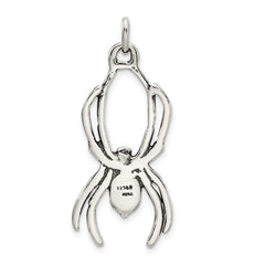 Sophia Jewelers Vintage Men's 925 Sterling Silver Antiqued Spider Pendant