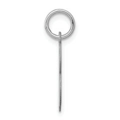 Sophia Jewelers Sterling Silver B Initial Charm Rhodium-Plated Elegance