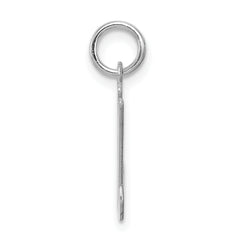 Sterling Silver Rhodium-Plated Letter M Charm Elegant Jewelry