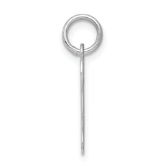 Sophia Jewelers 925 Sterling Silver Rhodium-Plated Letter N Charm: Elegant Themed Design