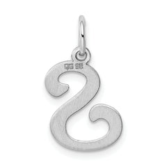 Sophia Jewelers 925 Sterling Silver Initial S Charm Elegant Rhodium Plated