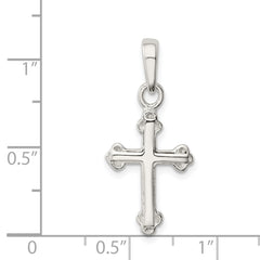 Sophia Jewelers Sterling Silver 925 Polished Cross Pendant Elegant Design