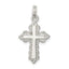 Sterling Silver Rhodium-plated Cross Charm