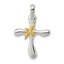 Sterling Silver & Vermeil Dove Cross Pendant